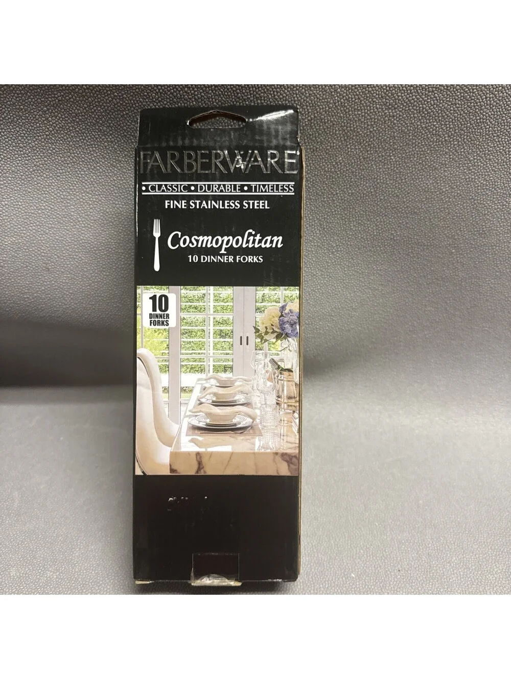 Farberware Cosmopolitan 10 Stainless Steel Dinner Forks Dishwasher Safe Silver